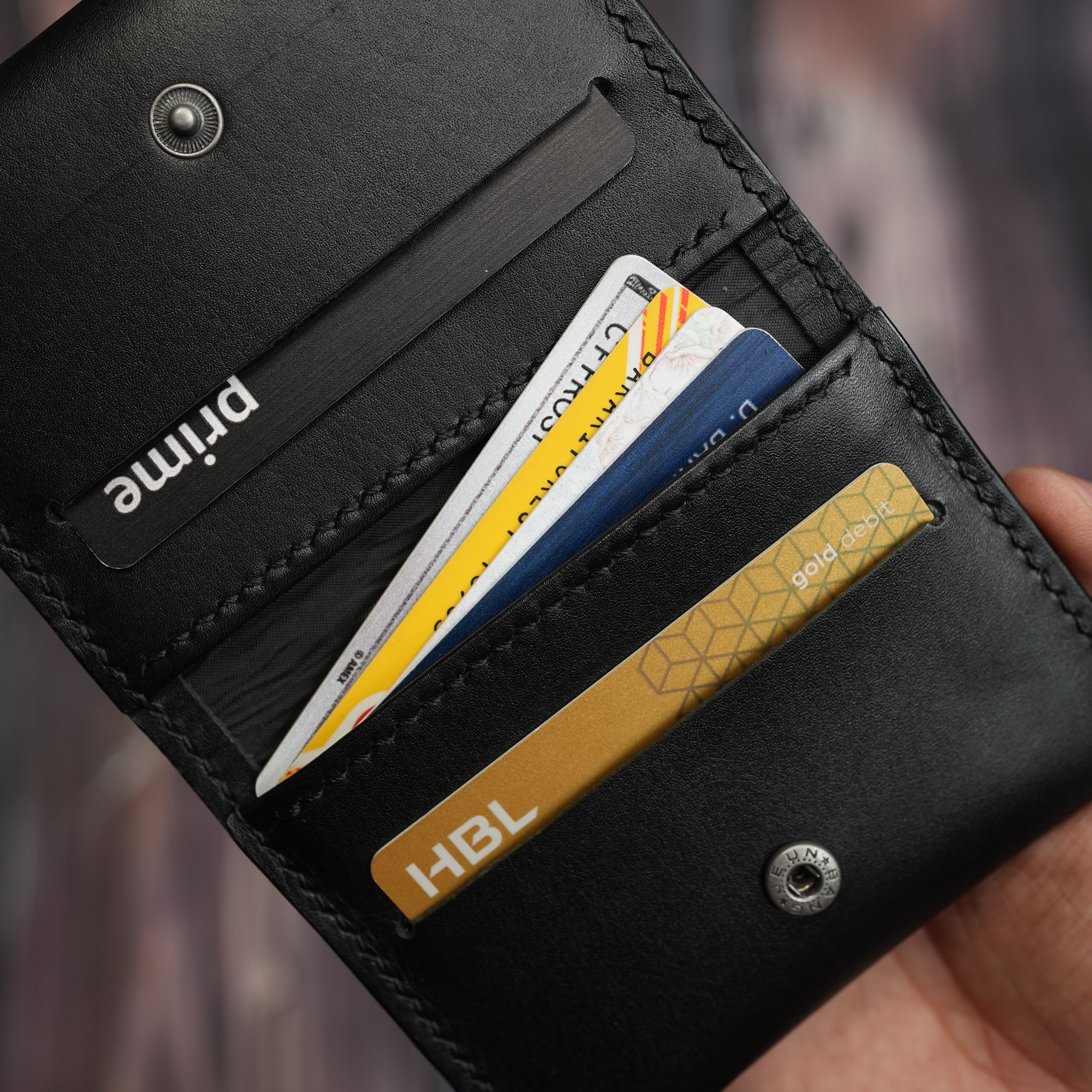 No. 85 Slim Ever Card Wallet ( Black color)