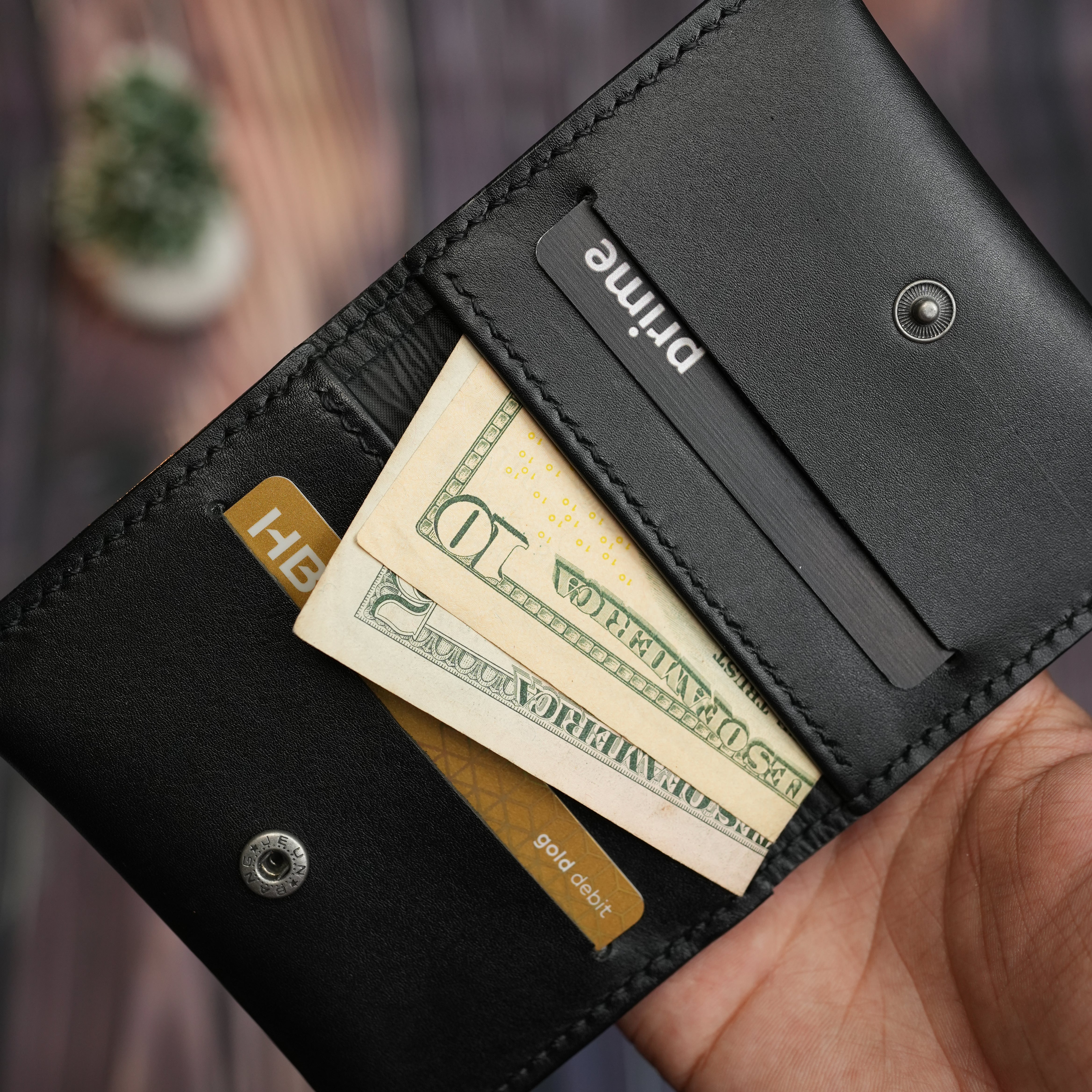 No. 85 Slim Ever Card Wallet ( Black color)