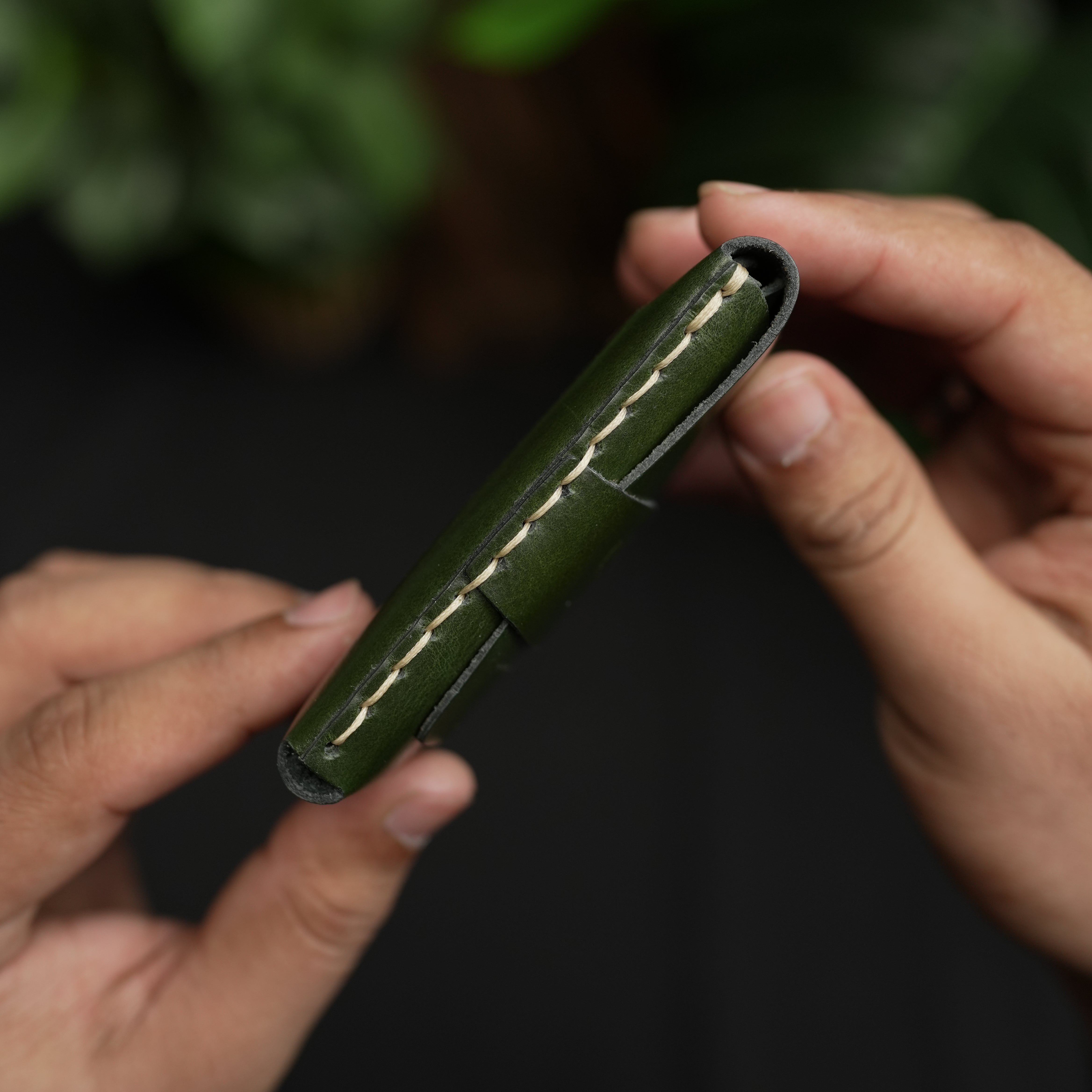 No. 101 All in one Card wallet Dark Green color