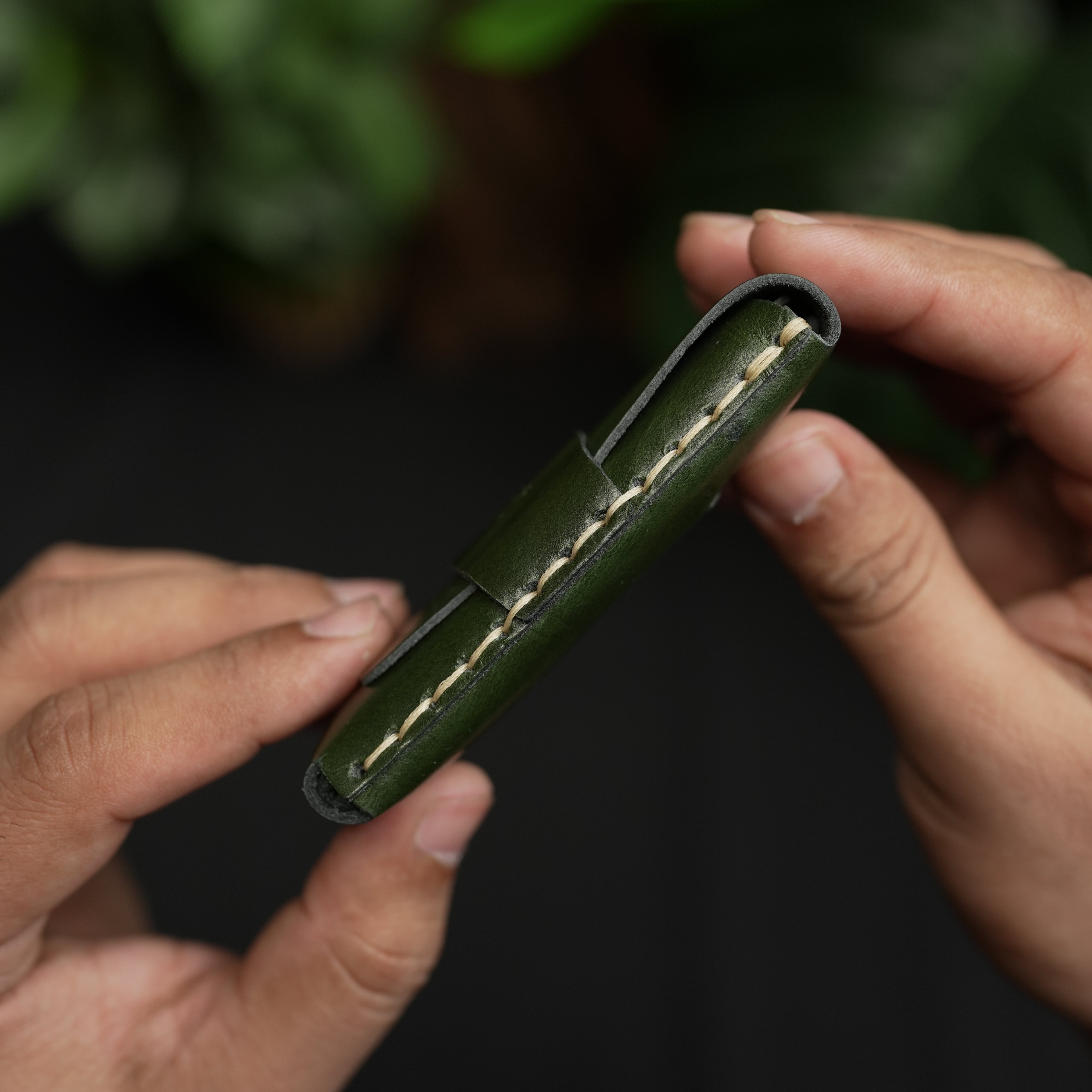 No. 101 All in one Card wallet Dark Green color