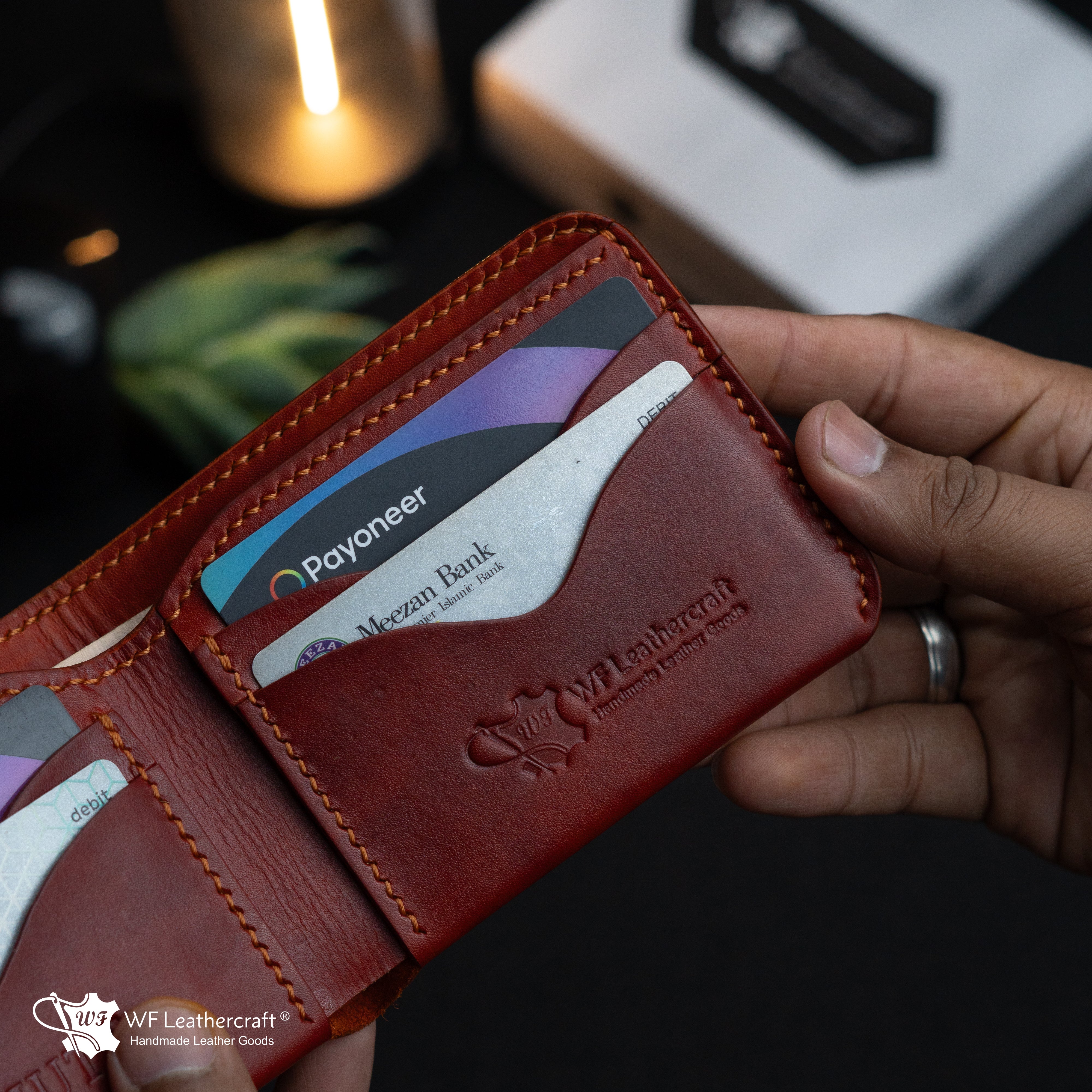 No.81 Classic Hand dye wallet Fiebing’s Leather Dye