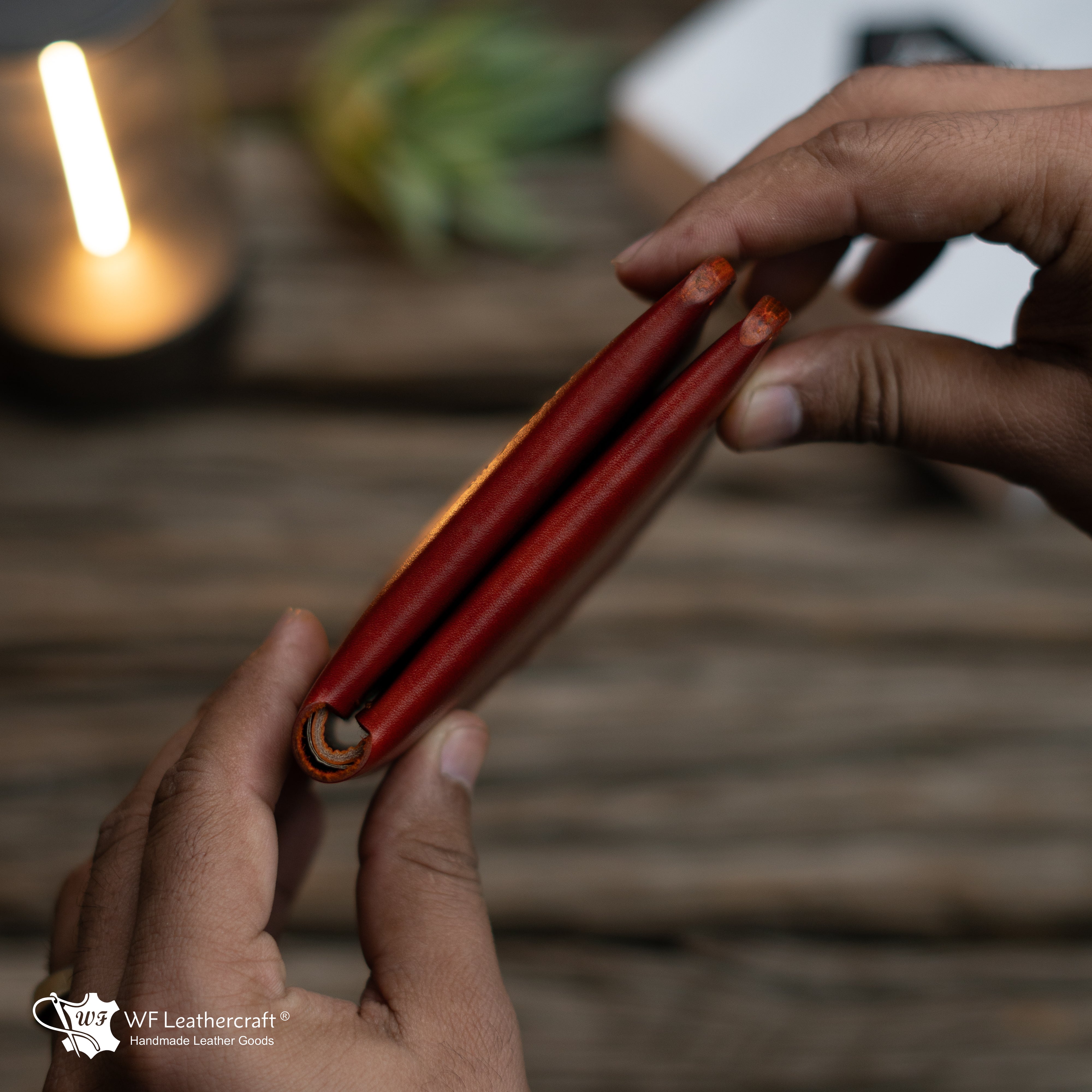 No.81 Classic Hand dye wallet Fiebing’s Leather Dye