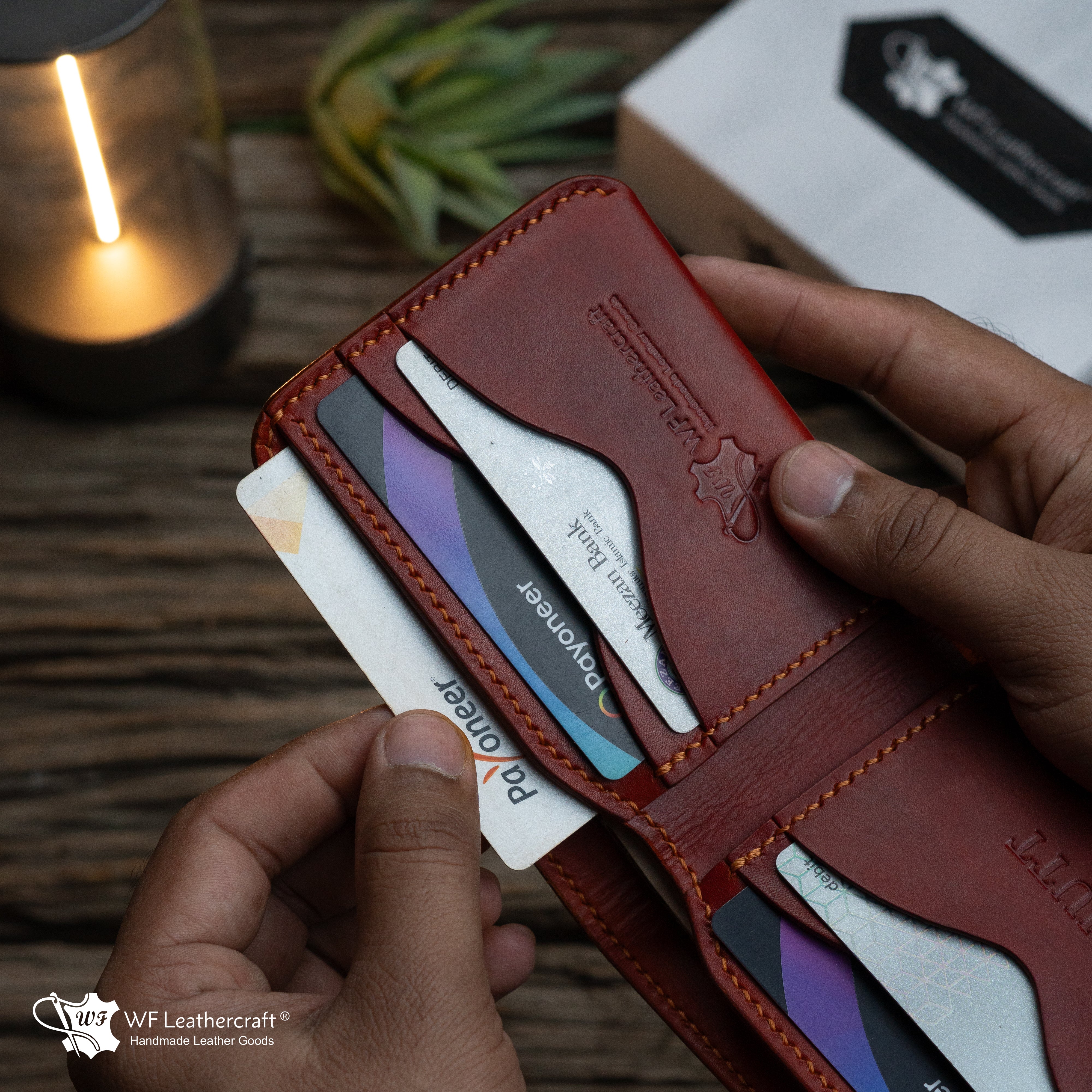 No.81 Classic Hand dye wallet Fiebing’s Leather Dye