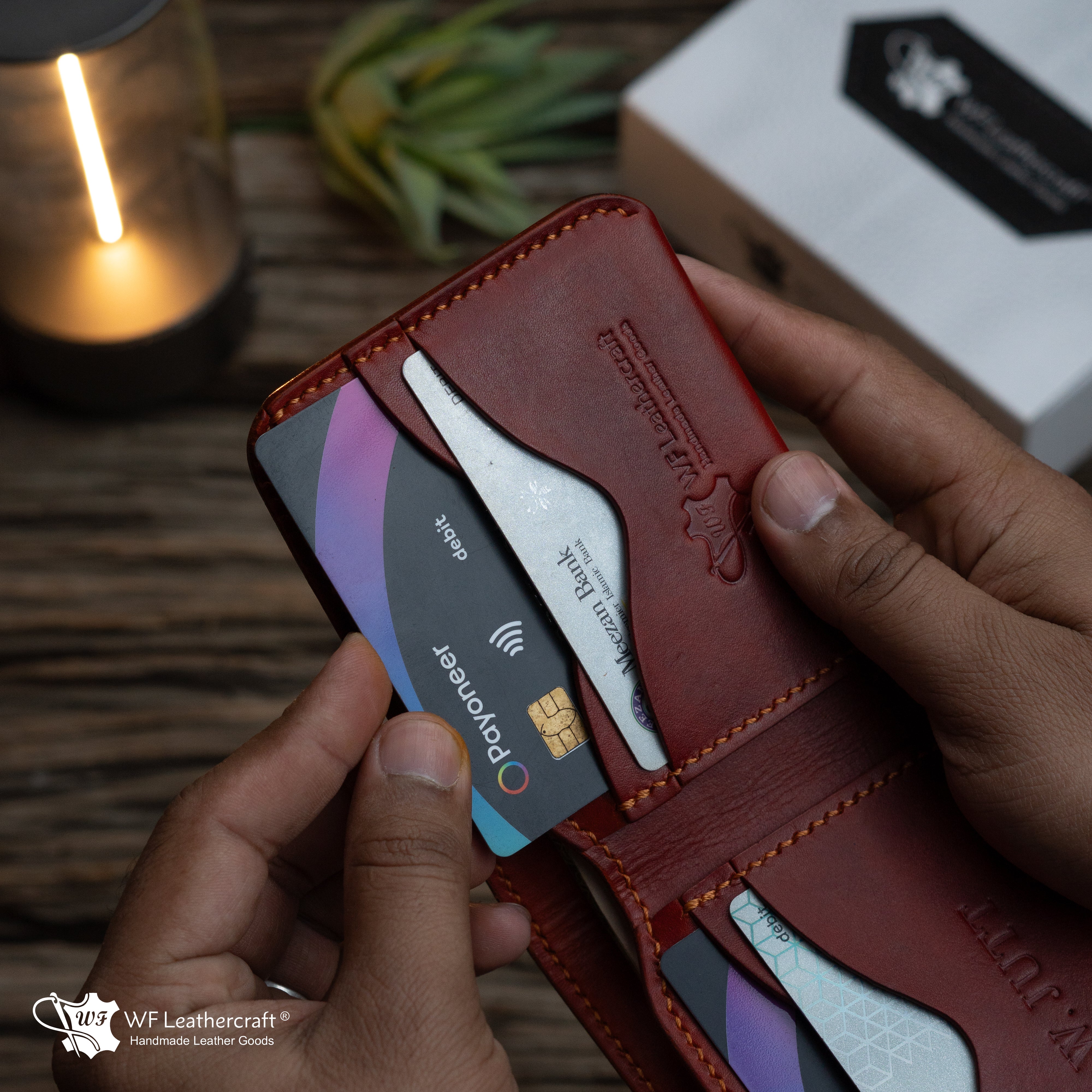 No.81 Classic Hand dye wallet Fiebing’s Leather Dye