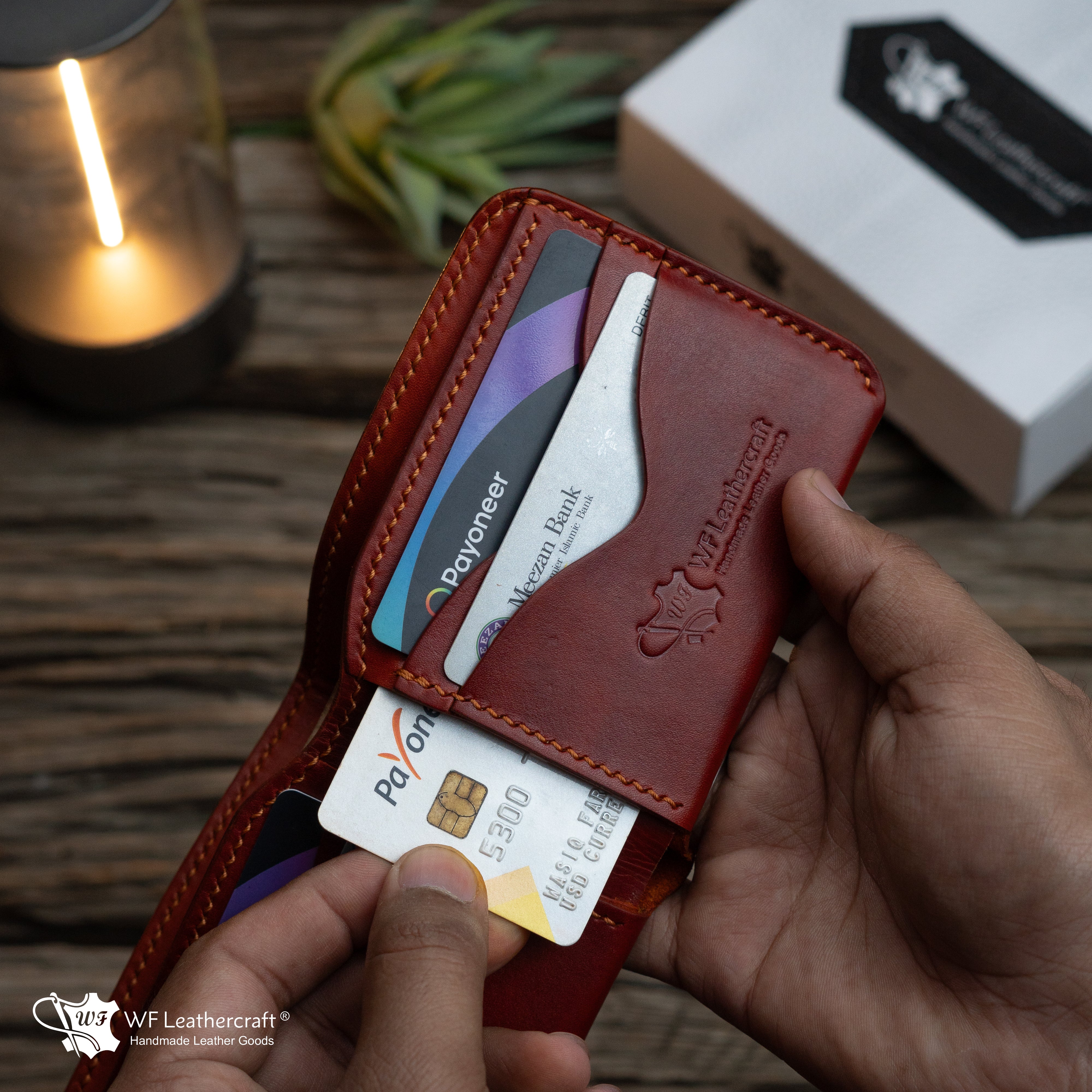 No.81 Classic Hand dye wallet Fiebing’s Leather Dye