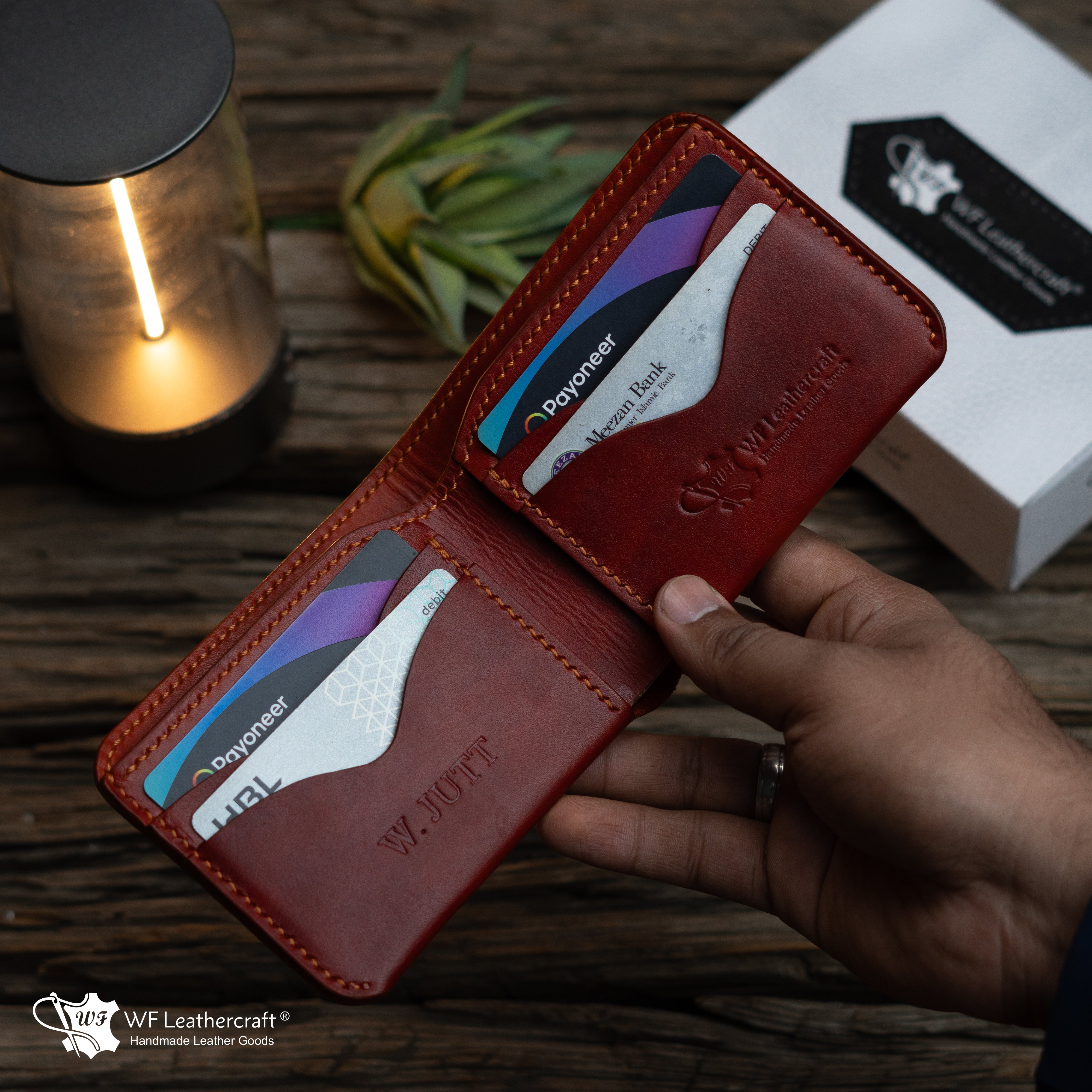 No.81 Classic Hand dye wallet Fiebing’s Leather Dye