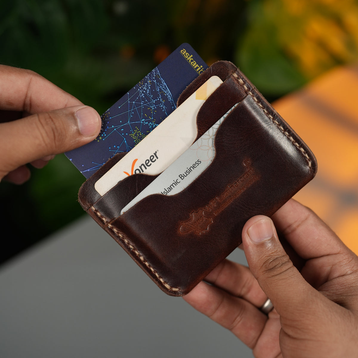 No. 113 Horizental Leather Cardholder