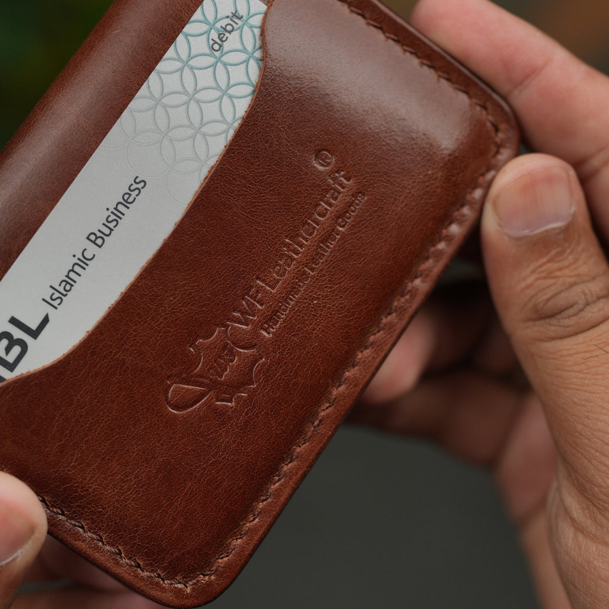 No. 120 Bifold Leather wallet Brown Color