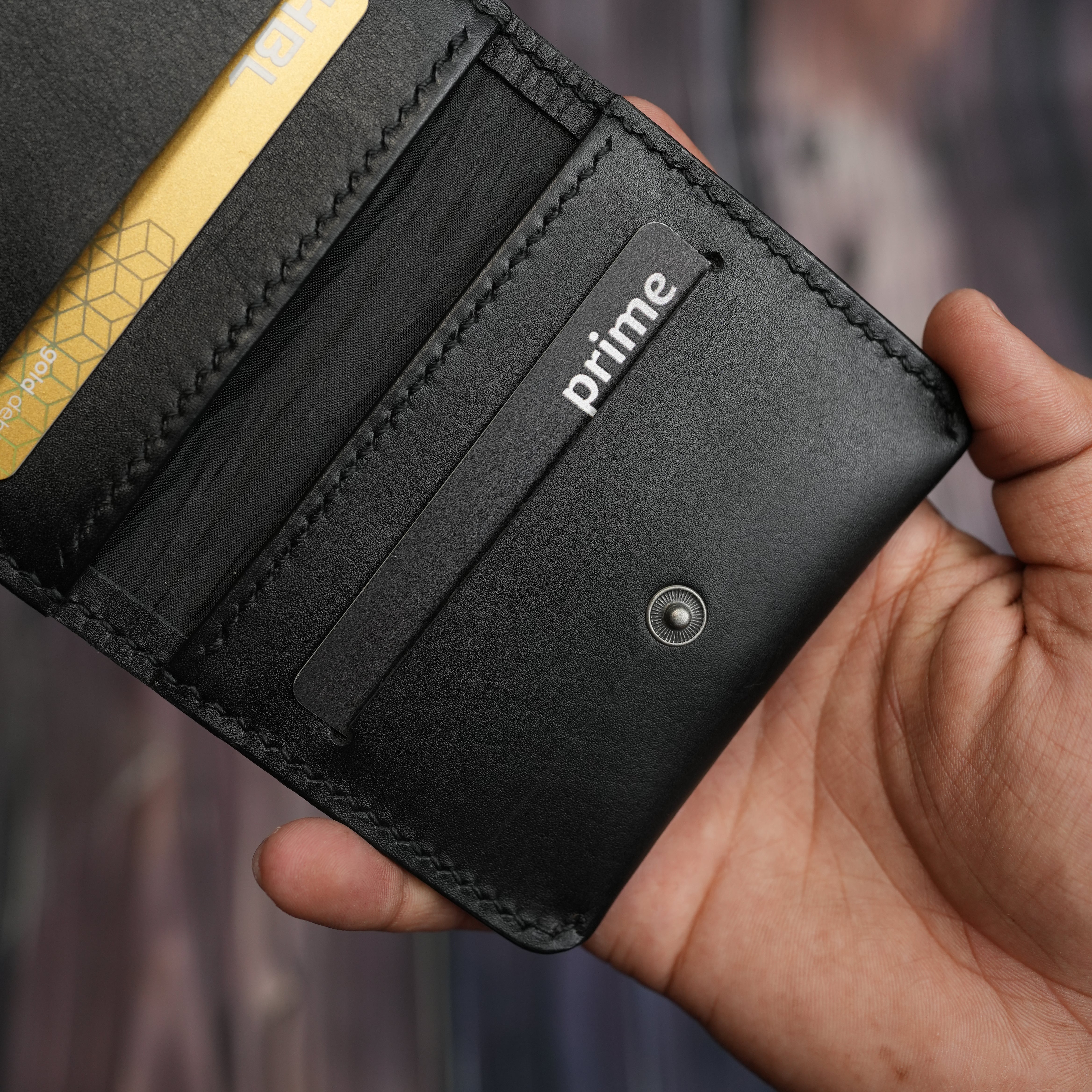 No. 85 Slim Ever Card Wallet ( Black color)
