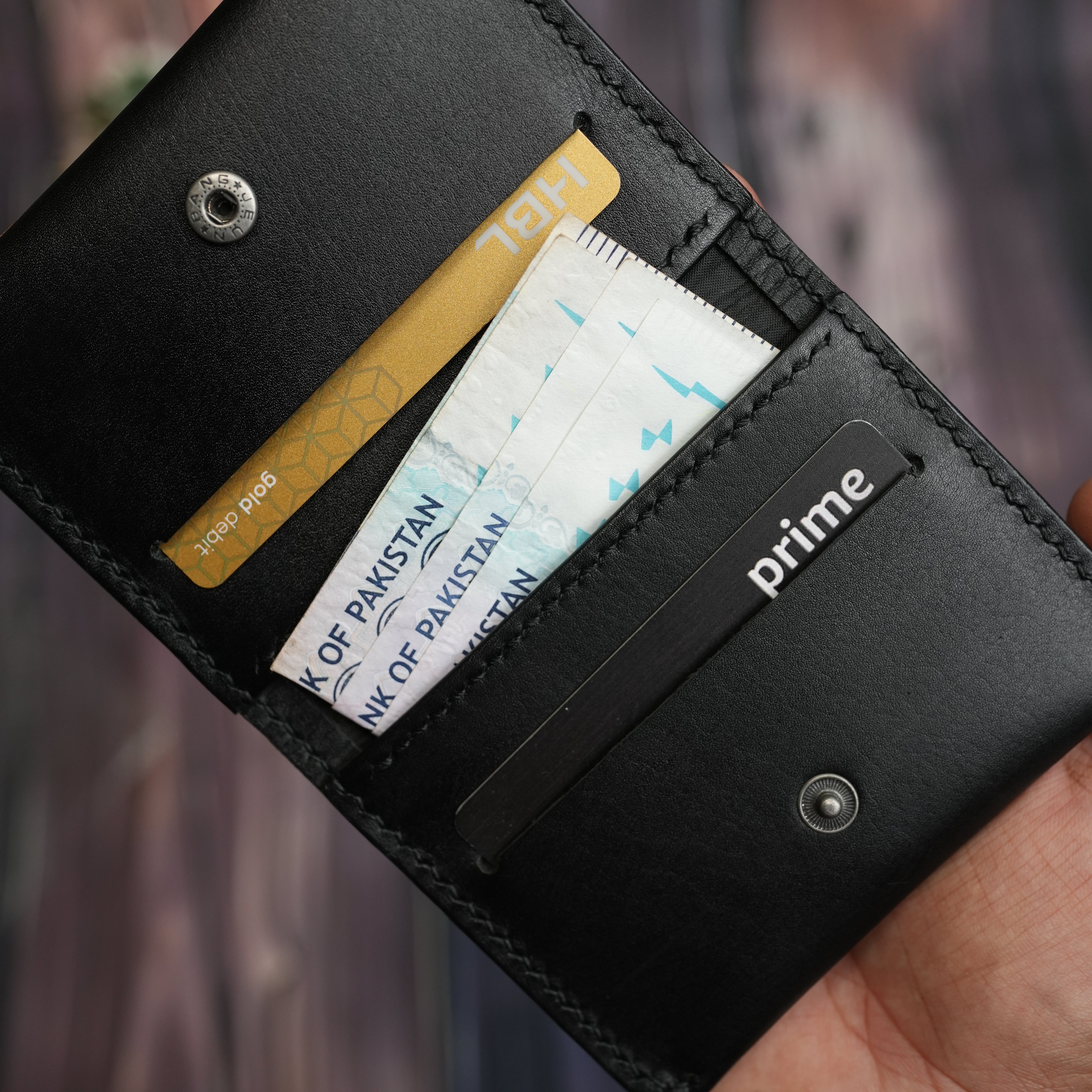 No. 85 Slim Ever Card Wallet ( Black color)