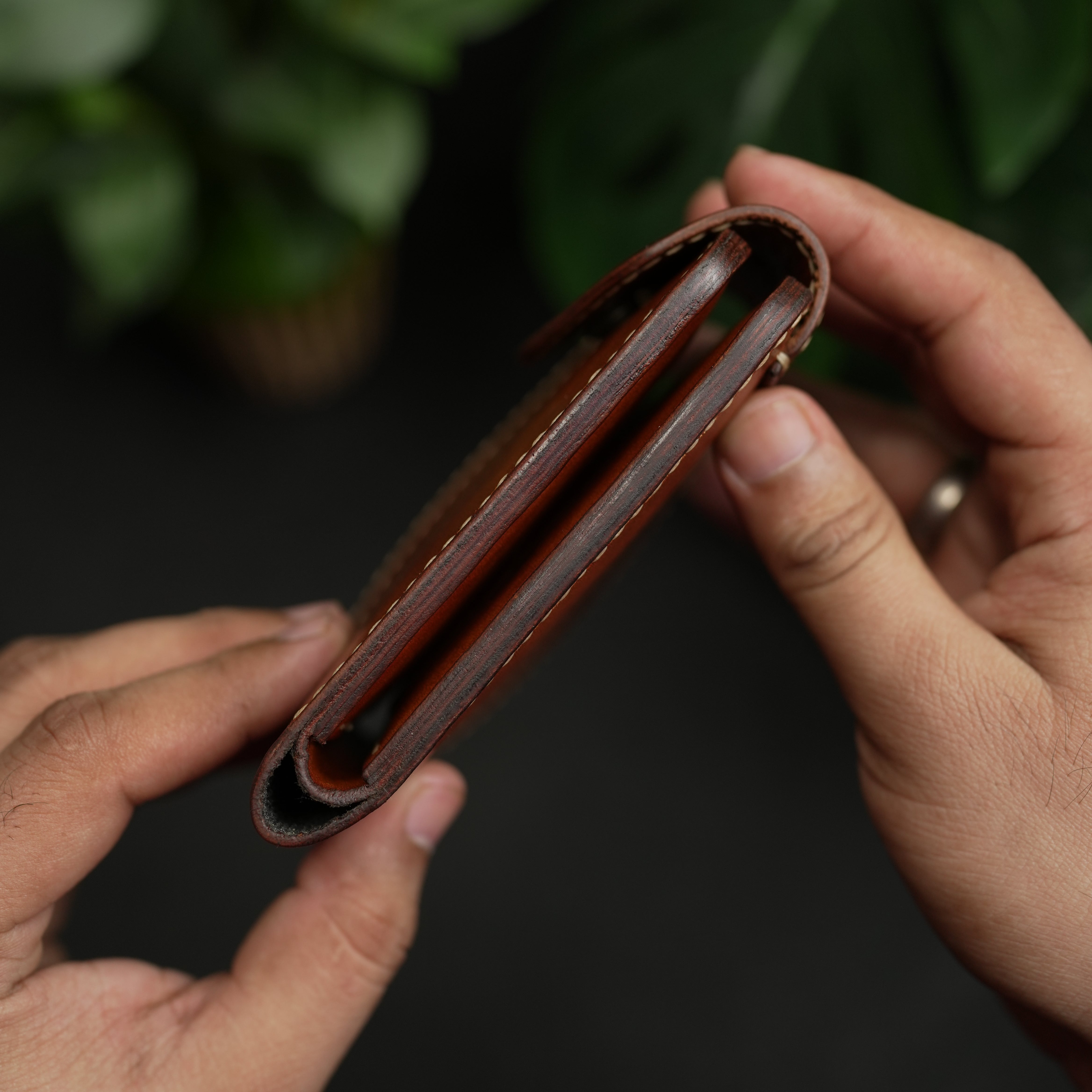 No.55 Pro Classic Hand dye wallet Fiebing’s Leather Dye