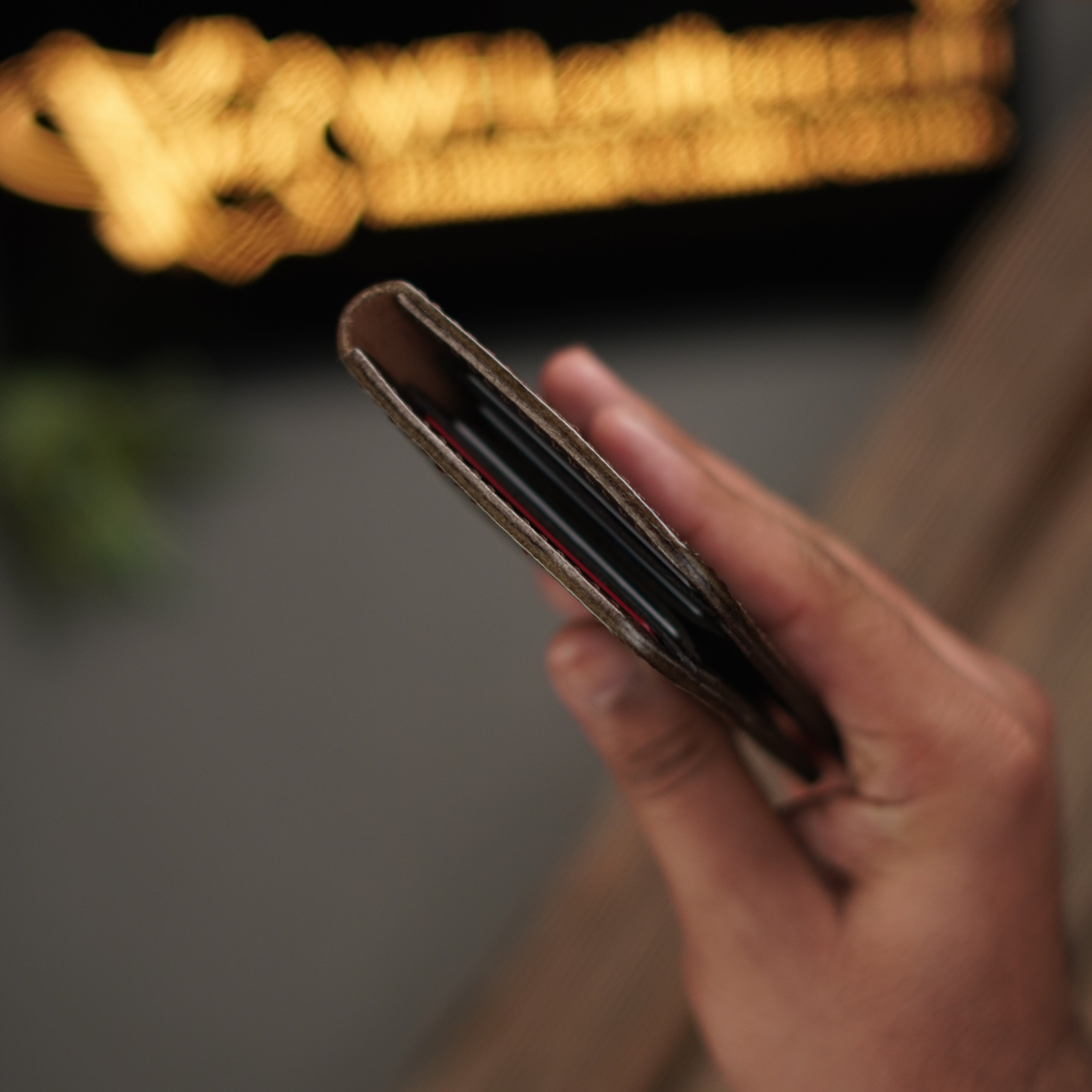 No. 79 Vertical Wallet Brown crocodile