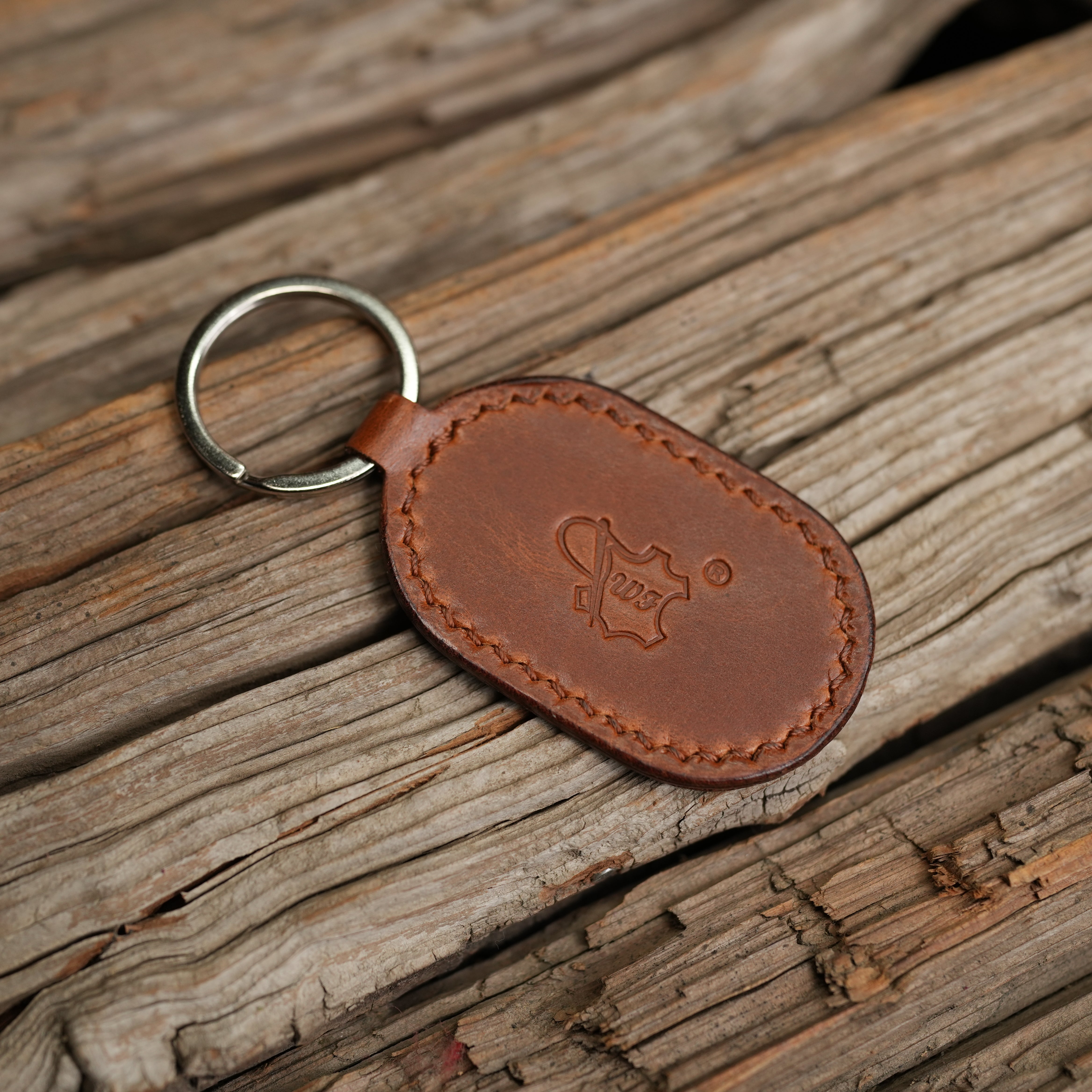 KR7 Handmade Full Grain Leather Keyring