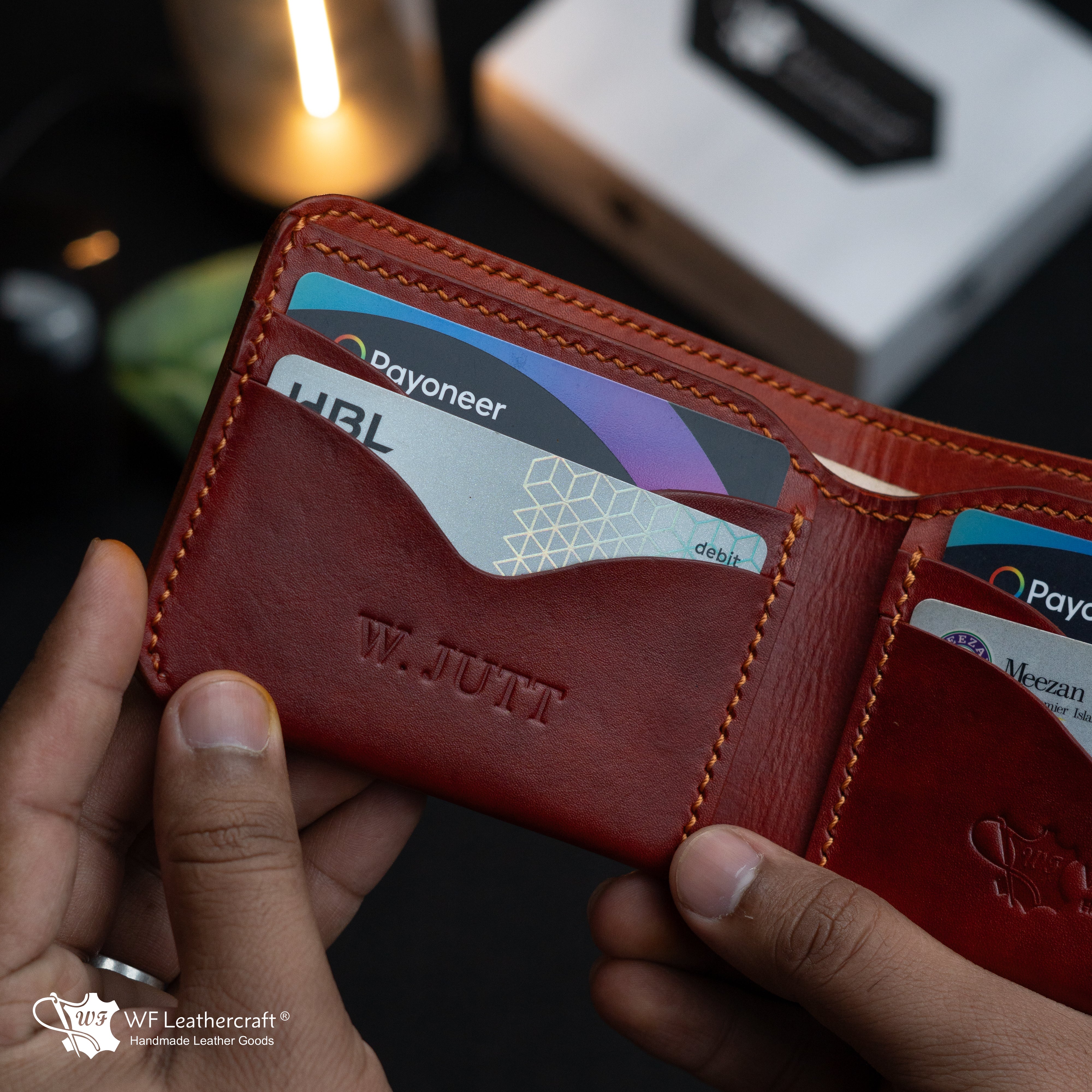 No.81 Classic Hand dye wallet Fiebing’s Leather Dye