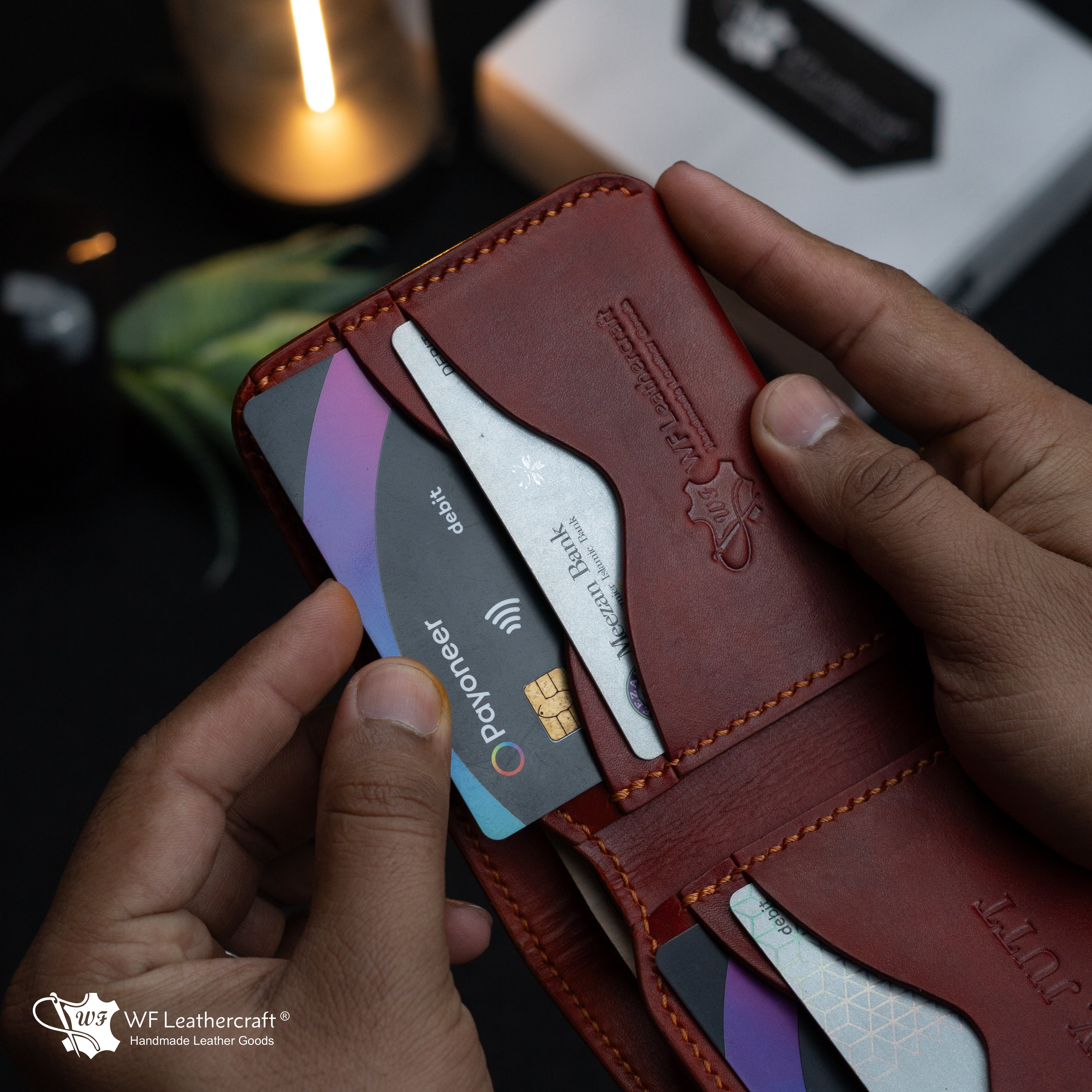 No.81 Classic Hand dye wallet Fiebing’s Leather Dye