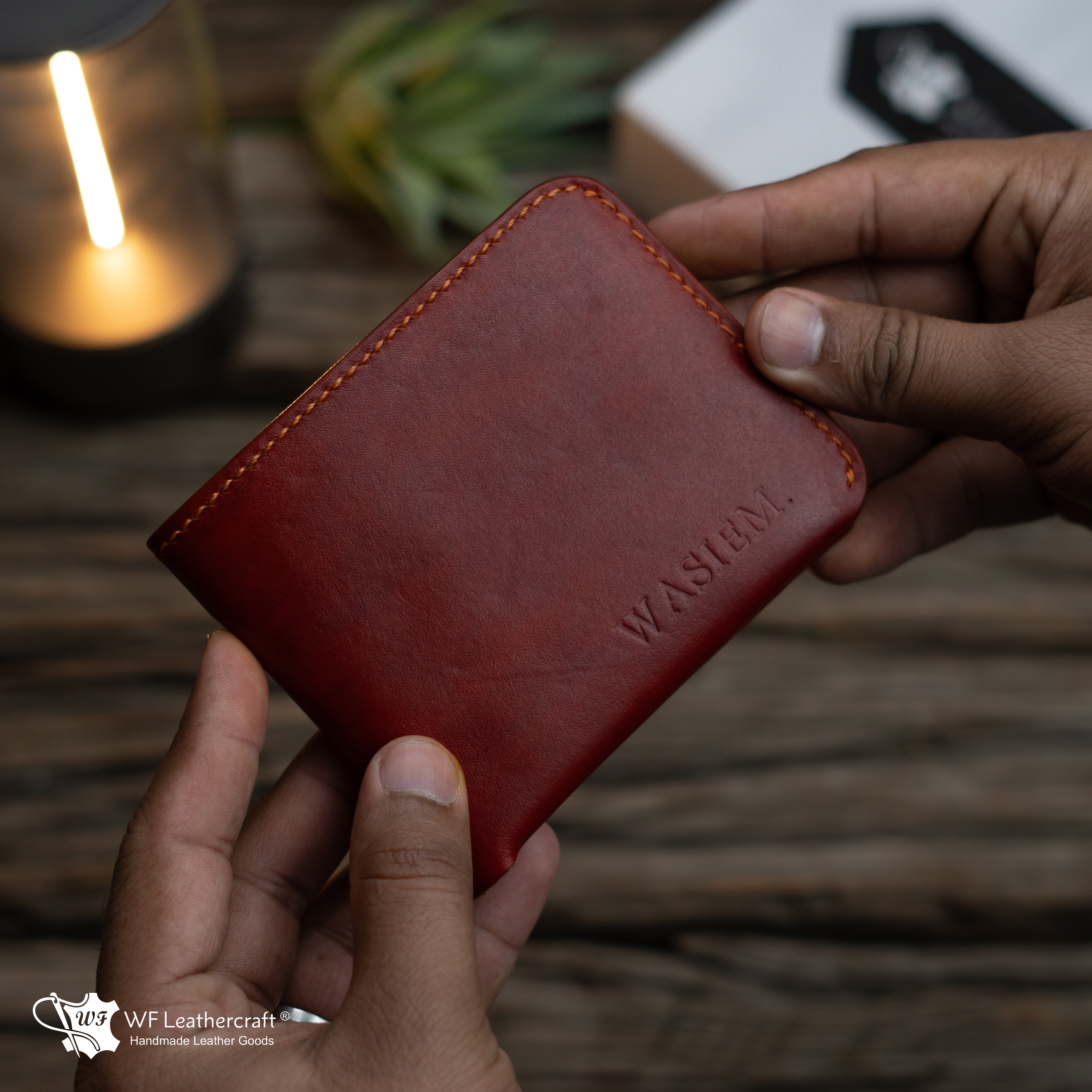 No.81 Classic Hand dye wallet Fiebing’s Leather Dye