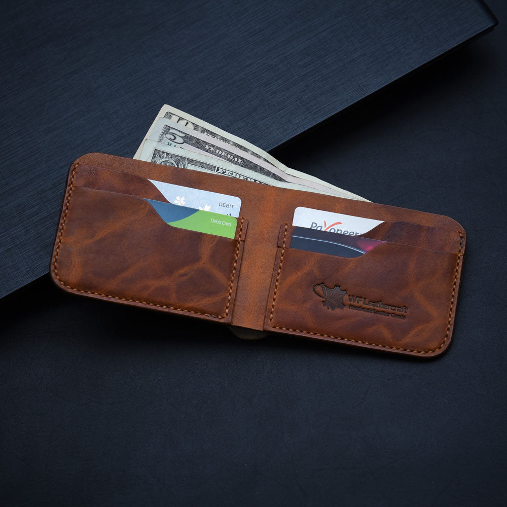 handmade leather wallet